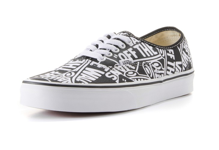 VANS オーセンティック オフ ザ ウォール ロゴ VN0A38EMUKK（ブラック/ホワイト） AUTHENTIC（VANS） メンズスニーカーの商品画像