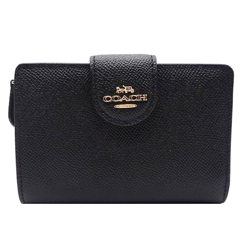 COACH ミディアム コーナー ジップ ウォレット 6390 IMBLK（ブラック）の商品画像
