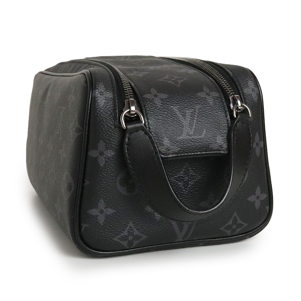 ( не использовался хранение товар ) Louis Vuitton LOUIS VUITTONdop комплект дорожная сумка ручная сумочка монограмма Eclipse черный чёрный серебряный металлические принадлежности M46354