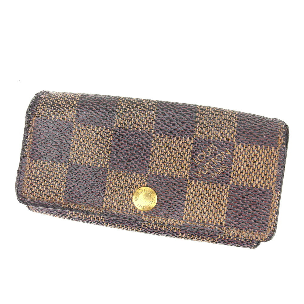 LOUIS VUITTON ダミエ エベヌ ミュルティクレ4 鍵入れ キーケース ルイ