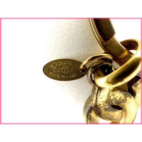  Chanel key holder lady's Vintage mado moa zeru Gold used 