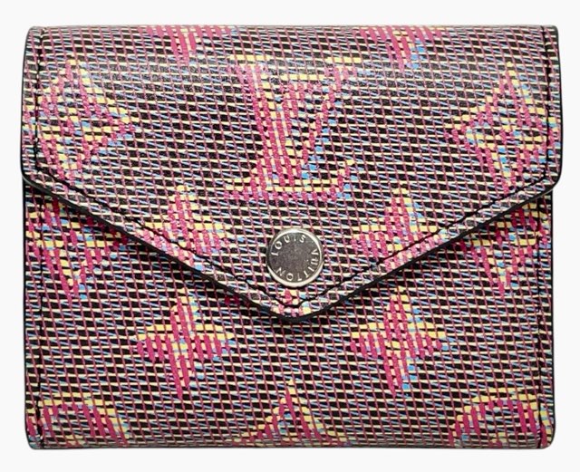 ルイヴィトン ポルトフォイユ　ゾエ 財布 モノグラム　ピンク　正規品　折り財布 LOUIS VUITTON モノグラム LVポップ ポルトフォイユゾエ M68673