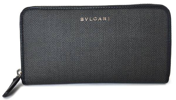 BVLGARI ウィークランド ラウンドファスナー長財布 32587 （ダークグレー） メンズ長財布の商品画像