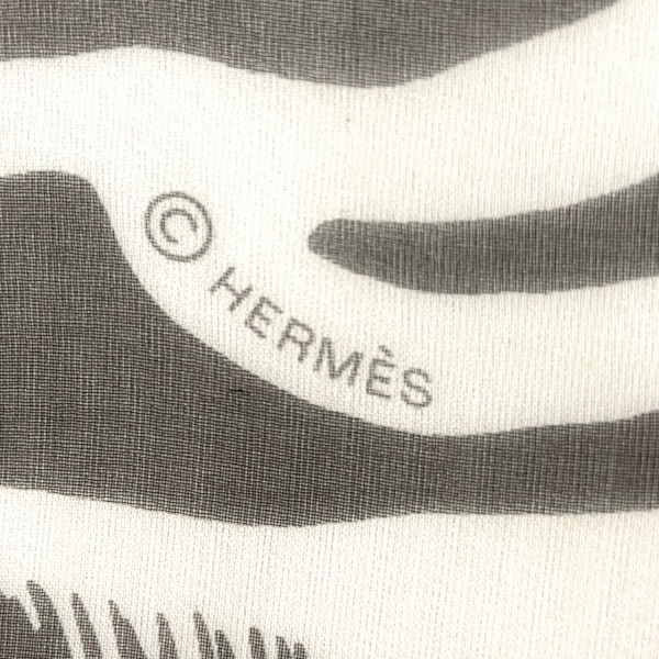  Hermes HERMES шарф прекрасный товар Calle 140 чёрный × серый × мульти- ZEBRA PEGASUS/ Moss Lynn новые поступления 20240516
