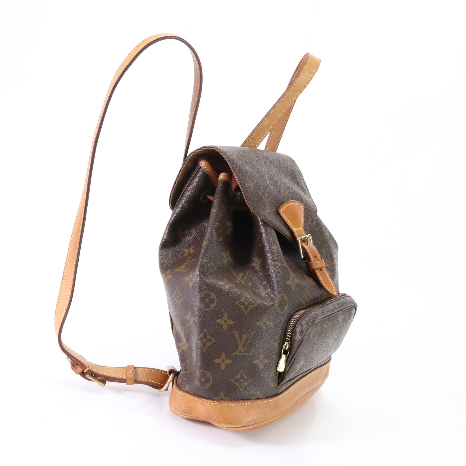 1 jpy Louis Vuitton monogram mon abrasion MM M51136 leather rucksack backpack shoulder bag original leather lady's EEM Q12-8