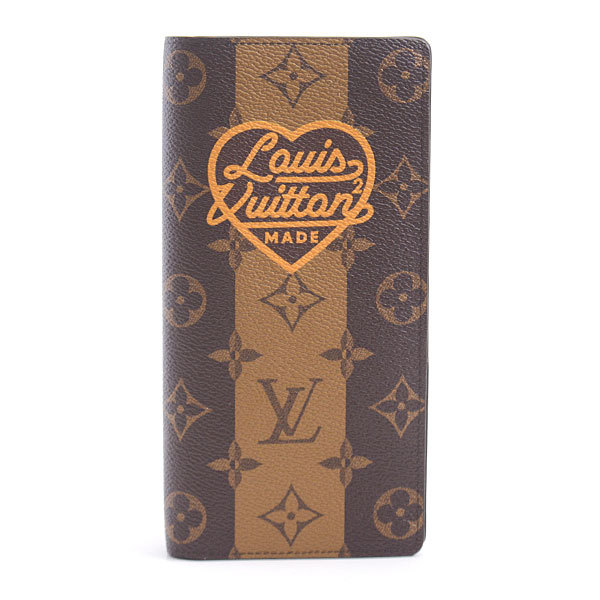 LOUIS VUITTON NIGO × モノグラム・ストライプ ポルトフォイユ・ブラザ M81008 ポルトフォイユ・ブラザ レディース長財布の商品画像