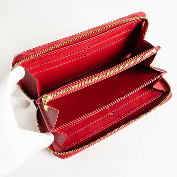 ルイヴィトン 長財布 LOUIS VUITTON 破格本物 ヴェルニ ジッピー