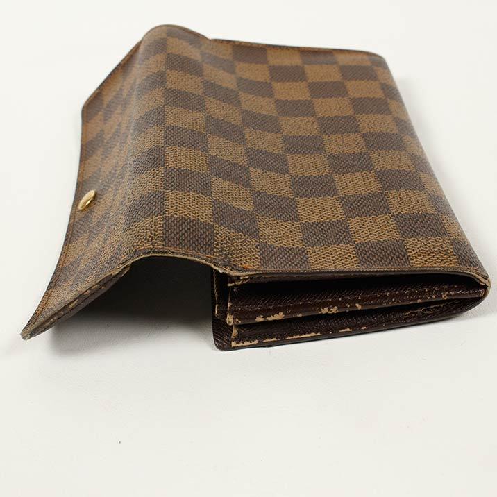 LOUIS VUITTON ルイヴィトン 長財布 破格本物 ダミエ ポシェットポルト  