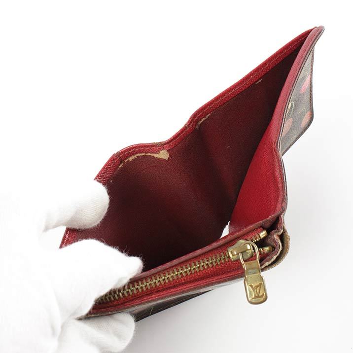 ルイヴィトン　モノグラムチェリー二つ折財布 LOUIS VUITTON（ルイ・ヴィトン） 財布 二つ折り 破格本物 モノグラム