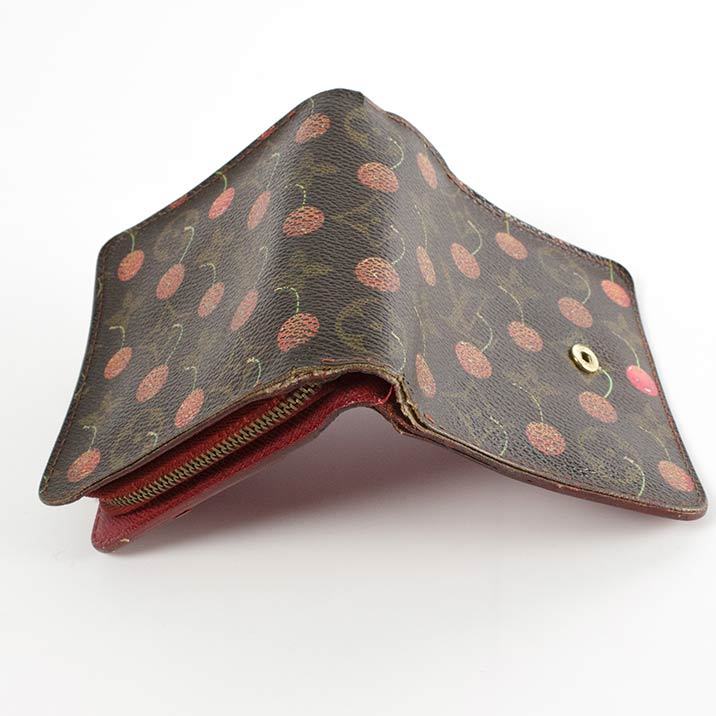 ルイヴィトン　モノグラムチェリー二つ折財布 LOUIS VUITTON（ルイ・ヴィトン） 財布 二つ折り 破格本物 モノグラム