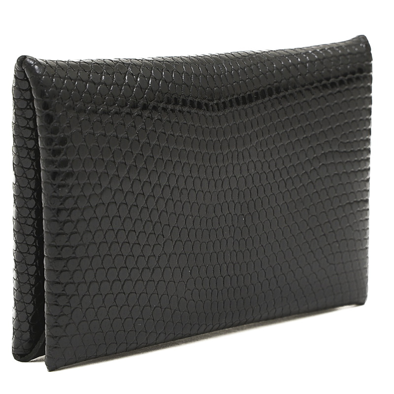  price cut Hermes karu vi card-case Lizard black B stamp brand piece 