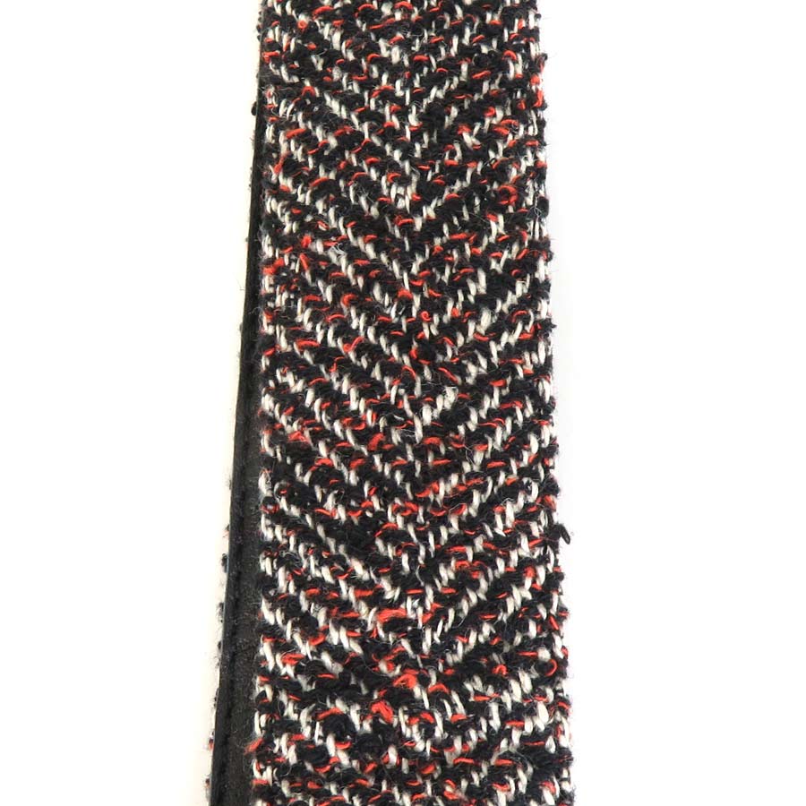  Bottega Veneta BOTTEGAVENETA suspenders tweed / rubber black / orange / white 