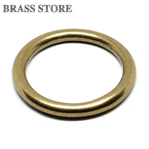  brass circle can (47mm) brass pa- touring custom wheel .. key holder key ring two -ply can leather craft bag ma LUKA n