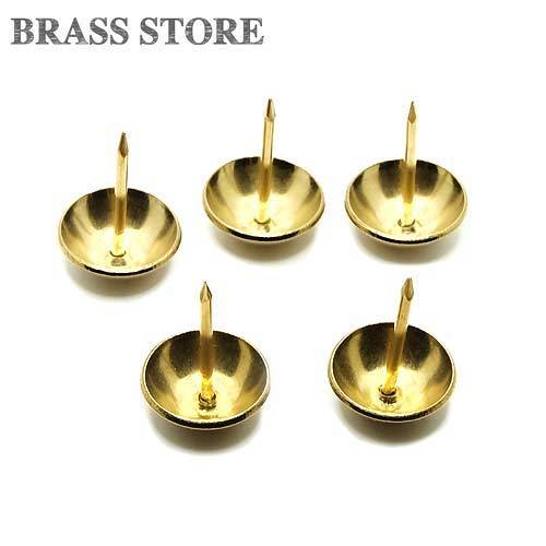 5 piece set brass futoshi hand drum tack (M size ) push pin pushed . pin drawing pin brass miscellaneous goods handicrafts supplies parts handcraft interior DIY studs 