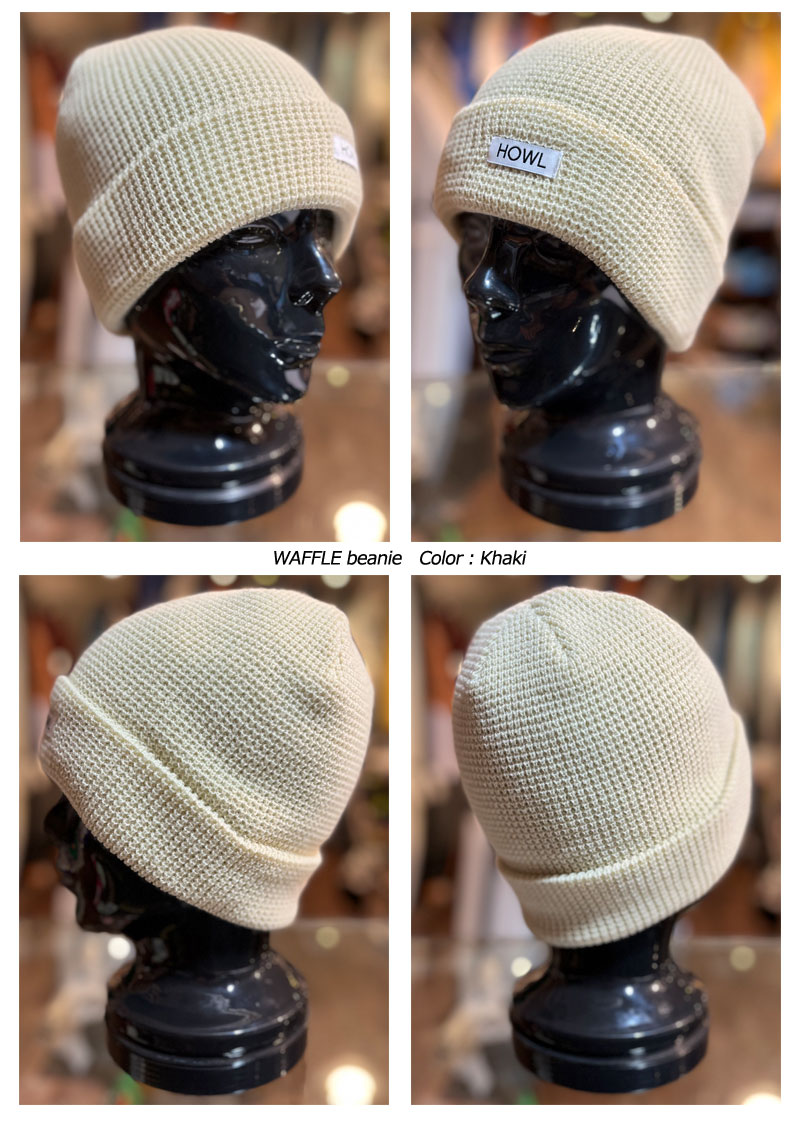 23-24 HOWL / - uruWAFFLE Beanie мужской женский Beanie вязаная шапка одежда для сноуборда snow одежда 2024 почтовая доставка соответствует 