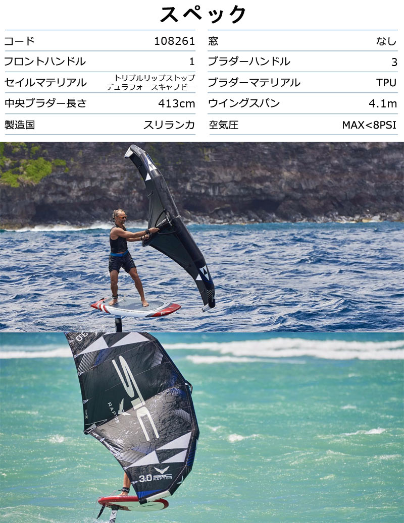 SIC RAPTOR V2 WING 6.0 flat рис es I si-lapta-bi2 Wing Surf Wing кайт Wing Wing серфинг Wing fo il 22-23