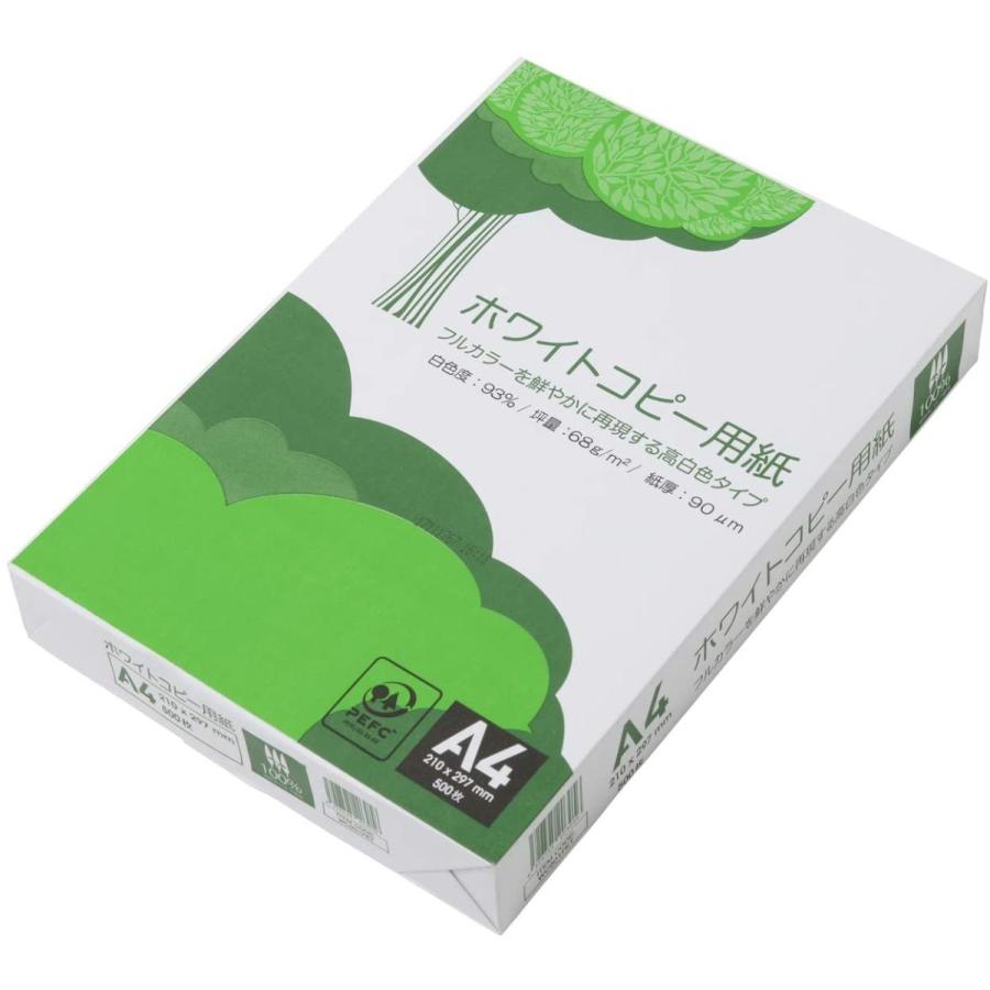 APPJ ホワイトコピー用紙 A4 500枚×1束 プリンター用紙、コピー用紙