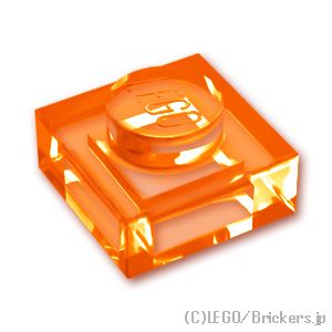  Lego детали продажа поотдельности #3024 plate 1 x 1: trance orange | LEGO. детали 