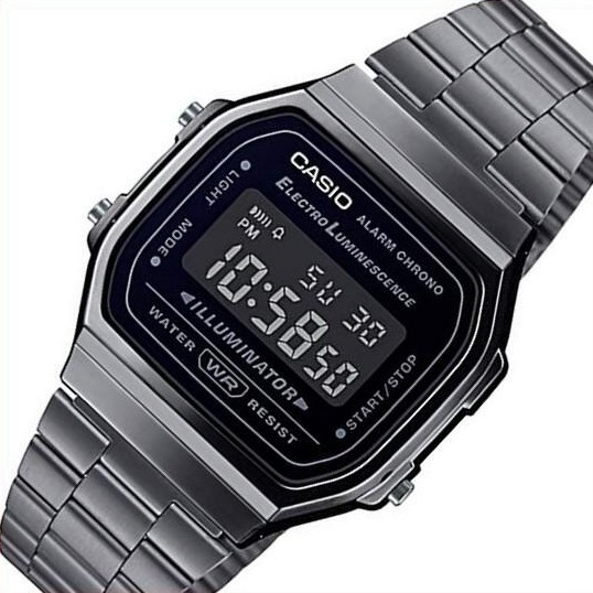 CASIO カシオ Vintage 海外モデル A168WGG-1B メンズ腕時計 - 最安値