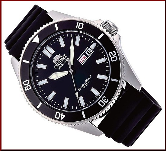 ORIENT オリエント メンズ腕時計 スポーツコレクション 自動巻 ブラック文字盤 ラバーベルト 海外モデル RA-AA0010B19B