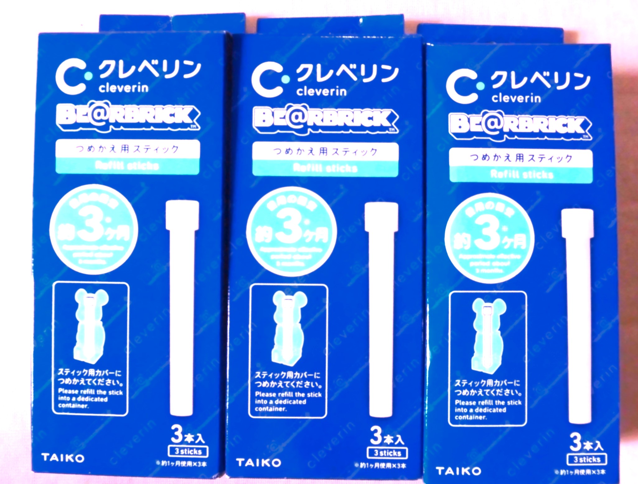大幸薬品 クレベリン×ベアブリック つめかえ用 （スティック 2.9g×3本