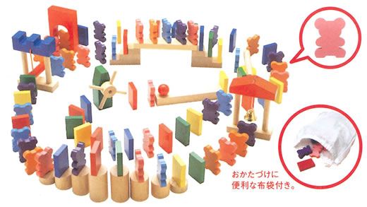 エドインター 森のあそび道具 ドキドキドミノ 積木 - 最安値・価格比較