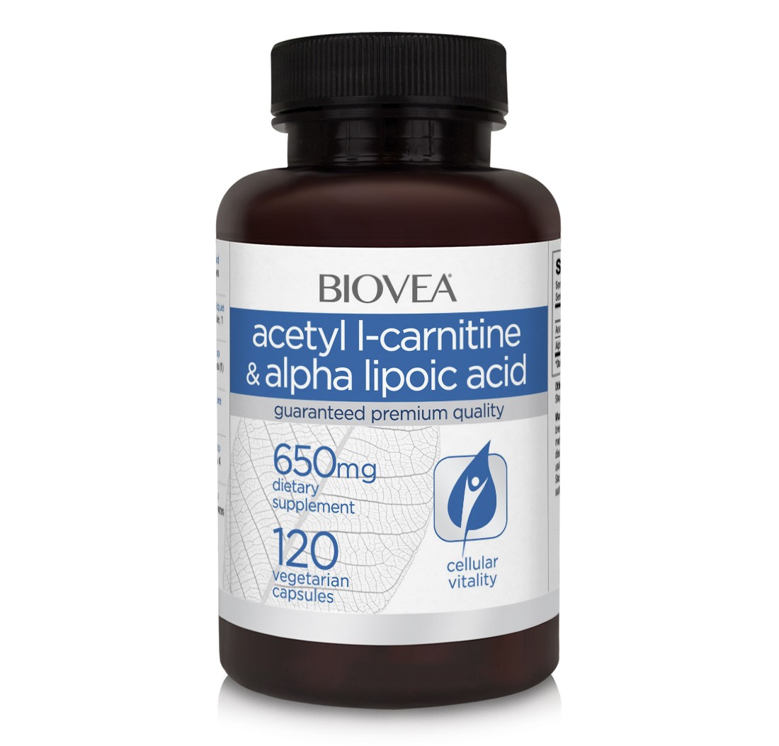 BIOVEA фирма выцветание Chill L- карнитин + Alpha lipoik кислота 650mg 120beji Capsule ввод 