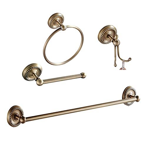 驚きの値段 アメリカからの輸入商品をメインに扱っています Bathsir シャワーアクセサリー タオルハンガー 隠しネジ 壁取り付け バスルーム アンティーク真鍮タオルバー クラシックパターン インテリア雑貨 Bobomilano It