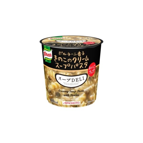 AJINOMOTO クノール スープDELI ポルチーニ香るきのこのクリームスープパスタ（容器入） 42.3g×18個 クノール スープの商品画像