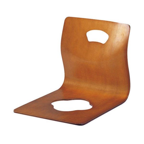 弘益 座椅子 W400×D505×H395mm GZ-395BR ブラウン色 座椅子、高座椅子の商品画像