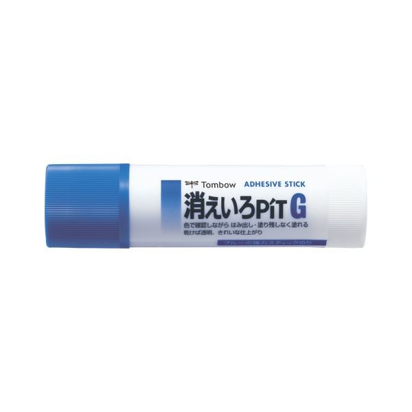 トンボ鉛筆 スティックのり 消えいろピットG（太）40g PT-GC×5個の商品画像