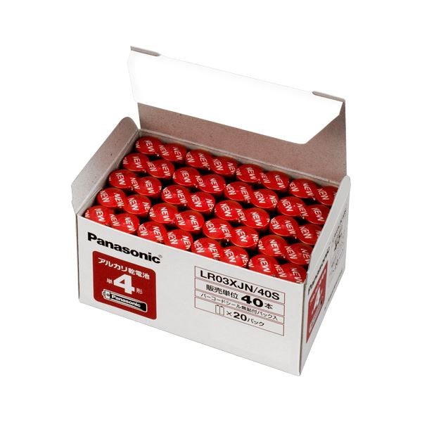 パナソニック アルカリ乾電池 LR03XJN/40S（単4形 120本入） 乾電池の商品画像