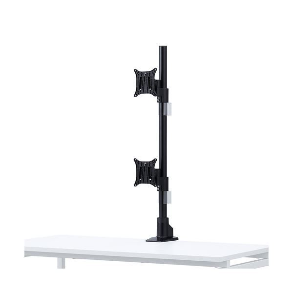 水平多関節液晶モニタアーム（上下2面） CR-LA1503BK （ブラック）の商品画像