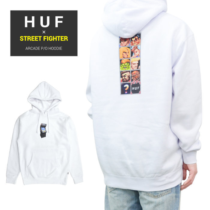 HUF × STREET FIGHTER ハフ × ストリートファイター パーカー ARCADE P