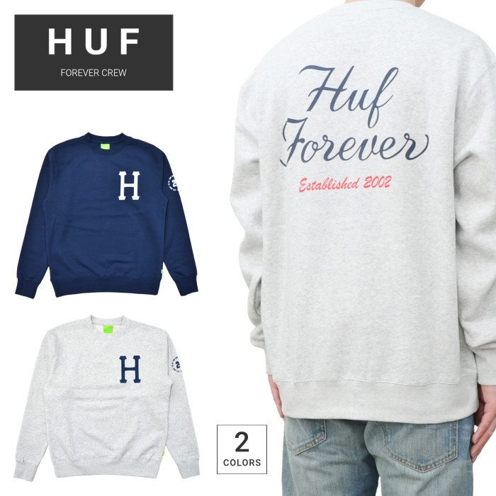 HUF ハフ スウェット FOREVER CREW フリース スウェット PF00459 HUF ハフ スウェット FOREVER CREW フリース スウェット PF00459