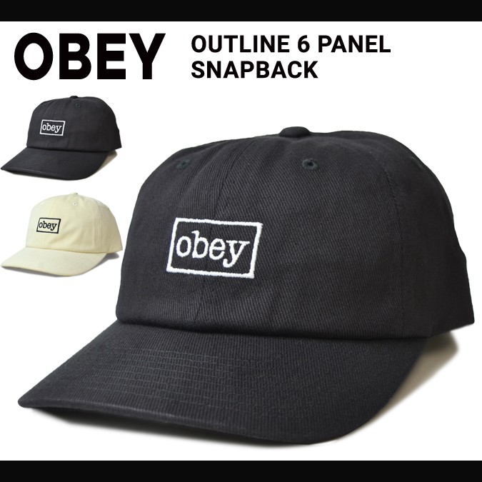 熱い販売 オベイ Obey メンズ キャップ スナップバック 帽子 Bold Label Black Strapback Hat  ericamoreira.com.br