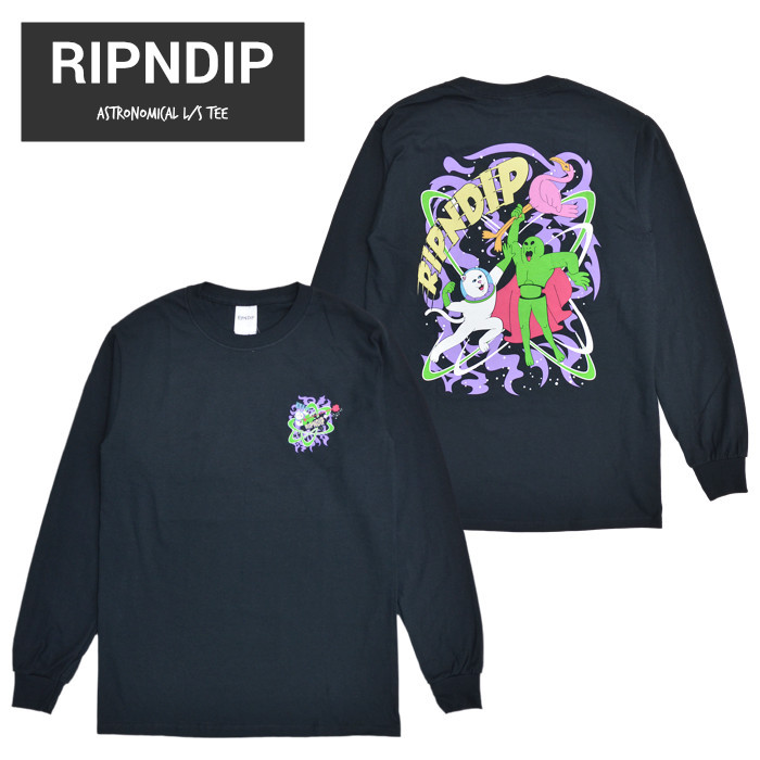 RIPNDIP リップンディップ ロンT ASTRONOMICAL L/S TEE 長袖 Tシャツ カットソー トップス RND4951 単品購入の場合はネコポス便発送 RIPNDIP リップンディップ ロンT ASTRONOMICAL L/S TEE 長袖 Tシャツ カットソー トップス RND4951 単品購入の場合はネコポス便発送