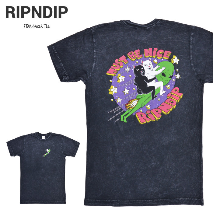 Ripndip リップンディップ Tシャツ Star Gazer Tee 半袖 カットソー トップス Rnd6076 単品購入の場合はネコポス便発送 Rip 198 Buddy Stl 通販 Yahoo ショッピング