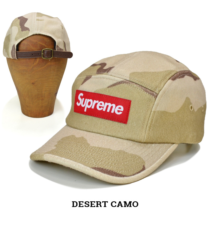 Supreme シュプリーム キャンプ キャップ WOOL CAMP CAP 5パネルキャップ 帽子 ストラップバックキャップ SUPREME 20AW