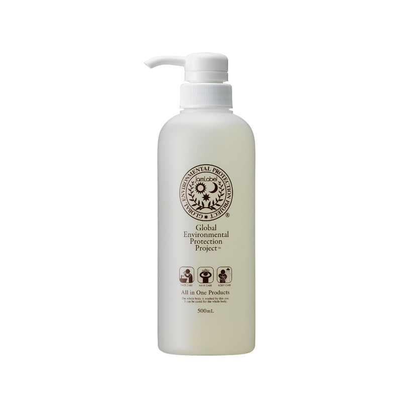 JamLabel ジャムレーベル オールインワンシャンプー ポンプ 500ml×1個