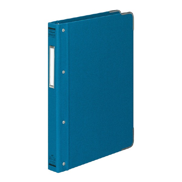 コクヨ バインダー 布貼 B5 26穴（青）ハ-110B×1冊の商品画像