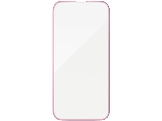 エレコム iPhone 16e ＆me ガラスフィルム フレーム付き 高透明 PM-A25SFLGFPNM（メタリックピンク）の商品画像