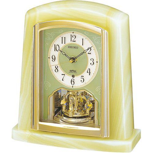 SEIKO フリップ式表示置き時計 DL213W （ホワイト） 置き時計