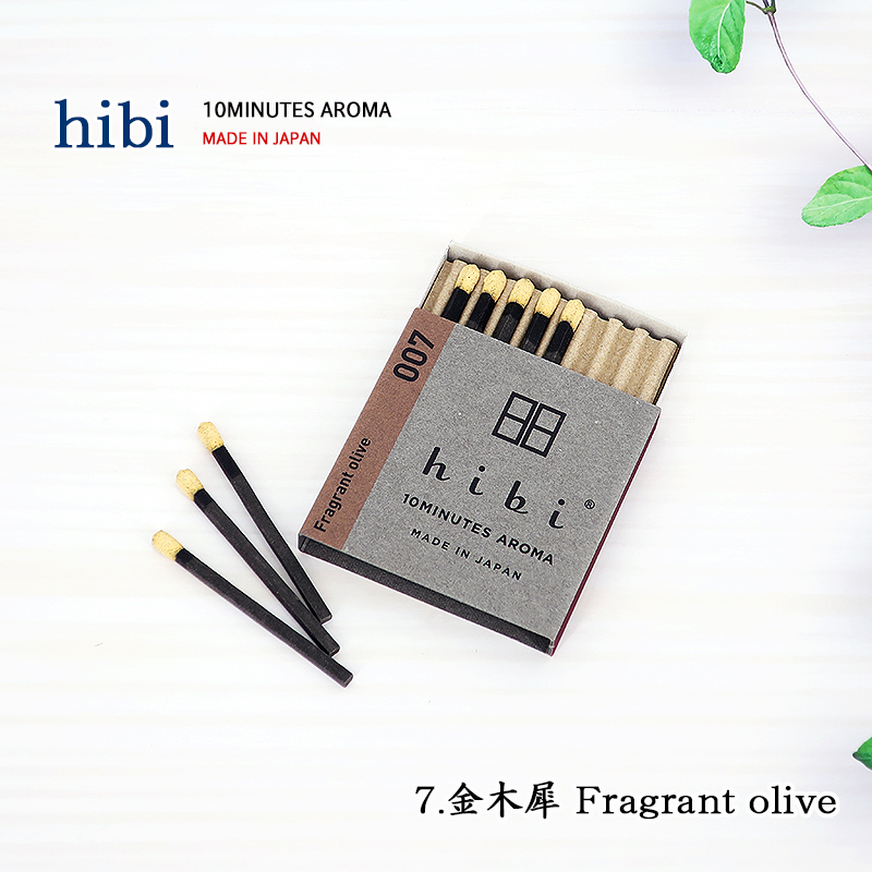 hibi 10MINUTES AROMA hibi マット付 レギュラーボックス/8本入り（フレグラントオリーブ/金木犀） お香、インセンスの商品画像