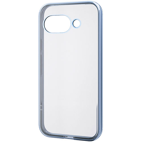 Google Pixel 9a ソフトケース サイドメッキ PM-P251UCTMBU（メタリックペールブルー）の商品画像