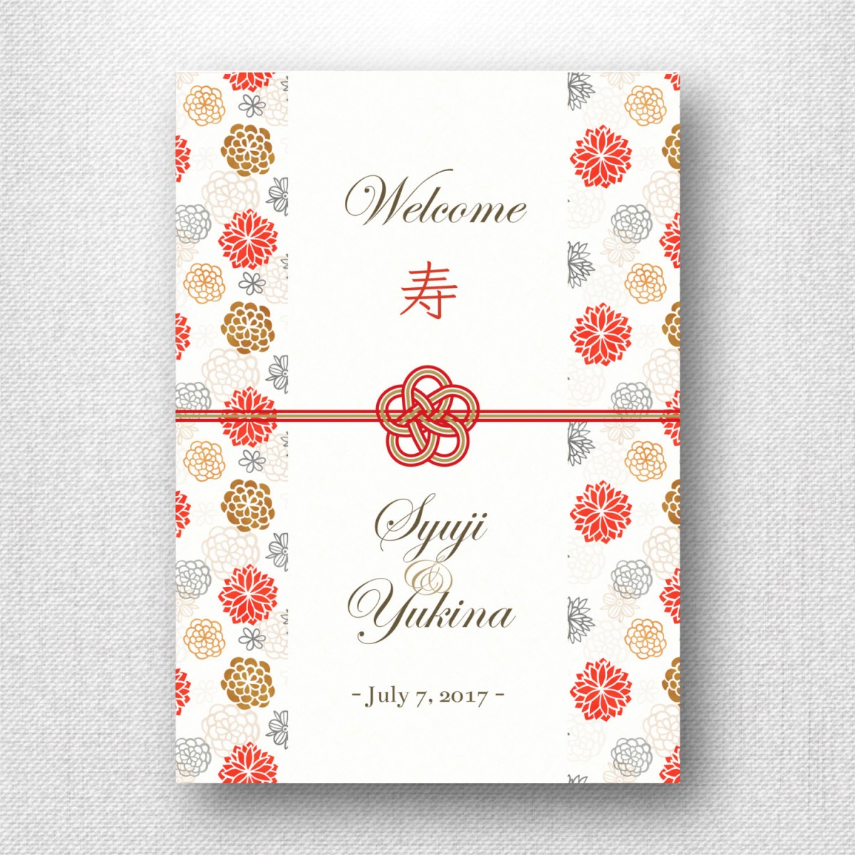 A3 ウェルカムボード ポスター 梅結び 白 送料無料 結婚式 和風 和婚 和モダン W 031s ウェディングストア Studio Monaca 通販 Yahoo ショッピング