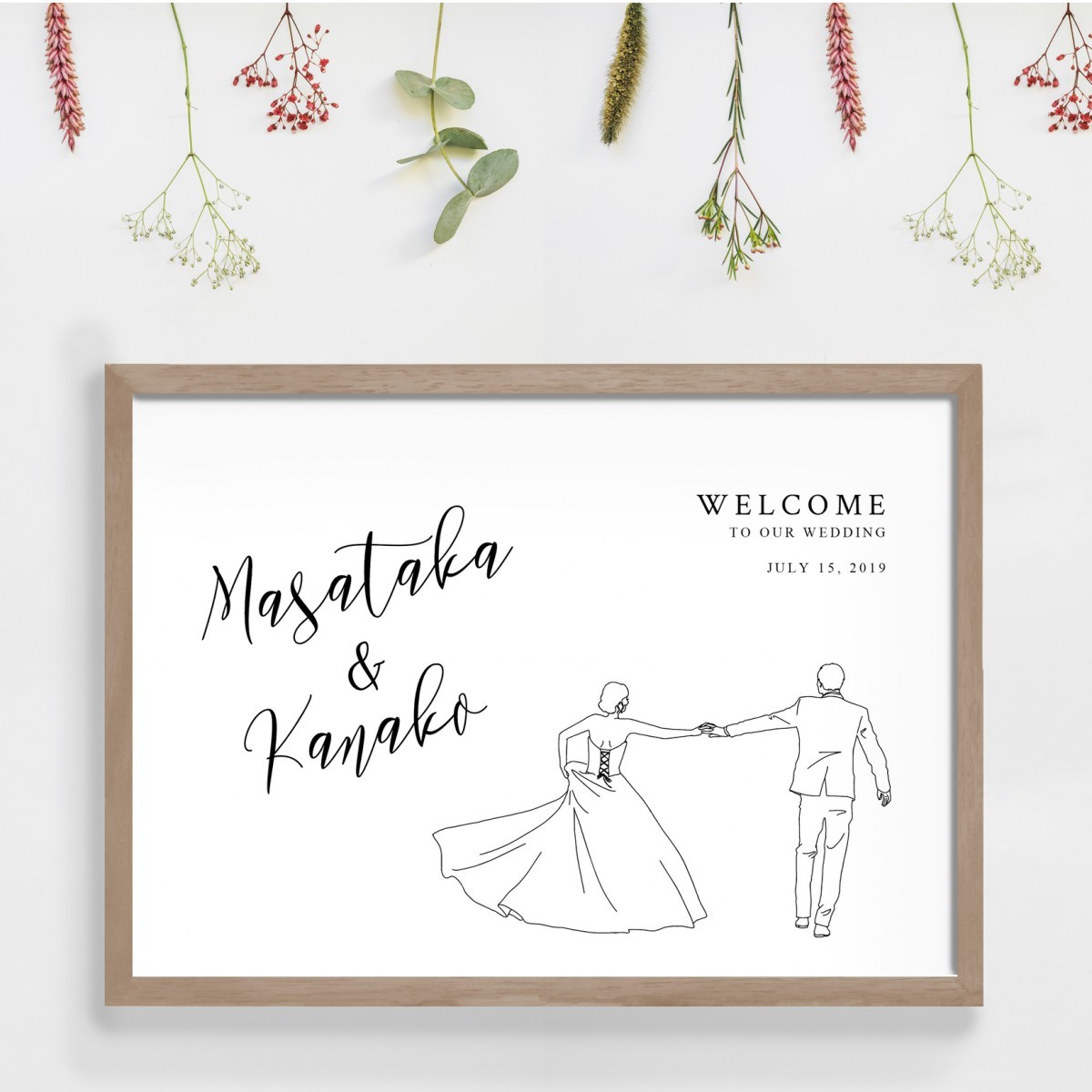 A3 ウェルカムボード ポスター イラスト 送料無料 結婚式 W 105s ウェディングストア Studio Monaca 通販 Yahoo ショッピング