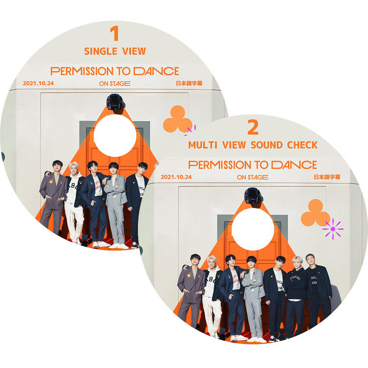 K-POP DVD/ van язык PERMISSION TO DANCE ON STAGE(2 листов SET)( японский язык субтитры есть )/ пуленепробиваемый RMshuga Gin J Hope jimimb. John gk