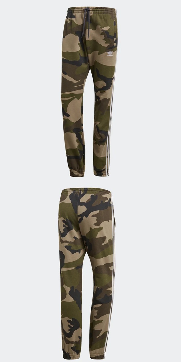 Adidasアディダス正規品オリジナルス 迷彩カモ柄camo Fleece フリースパンツ Pants 国産品