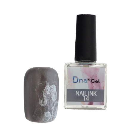 Dna Gel(ti-na гель ) NAIL INK( ногти чернила ) 14 серебряный 10ml